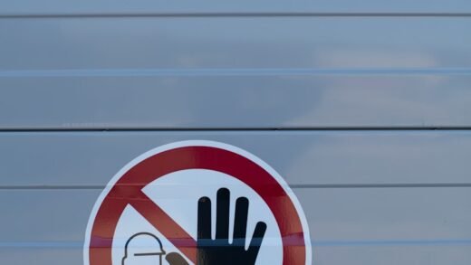 do not touch sticker